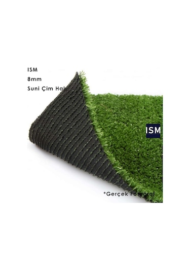 Ism - Suni Yapay Çim Balkon Halı - 8Mm - Yeşil Renk