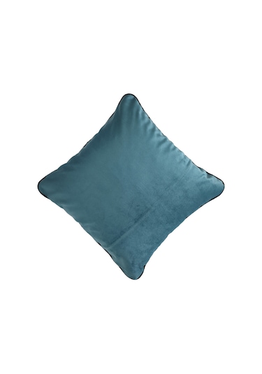 Biyeli Kırlent Yastık Kılıfı Akvaryum Mavisi 45 x 45