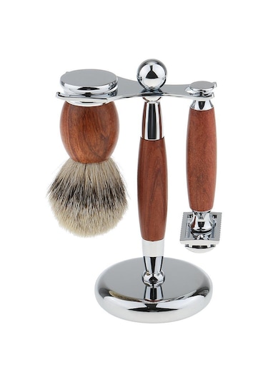 Suntek Lüks Tıraş Seti Gülağacı Güvenlik Jilet Fırçası