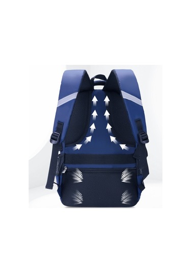 Okula Dönüş Ilkokul Öğrencileri Büyük Kapasiteli Su Geçirmez Sırt Çantası 3 Adet Cy9omr Lacivert