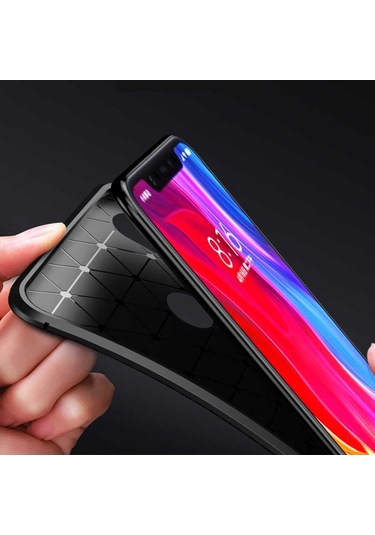 Xiaomi Mi Max 3 Kilif Karbon Silikon Case 389460787