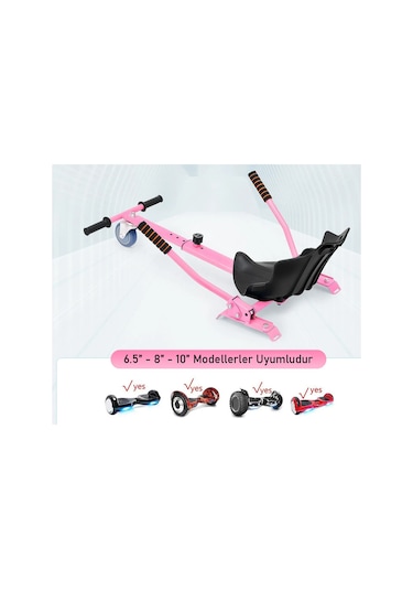 HoverKart Elektrikli Kaykay Hoverboard Aparatı Tüm Modellerle Uyumlu Pembe