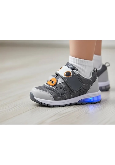 Tuğba Ortopedi 024 Çocuk Işıklı Sneaker Füme