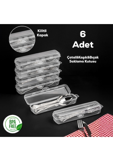 Porsima Te-192 6 Lı Çok Amaçlı Saklama Kutusu Saklama Kabı