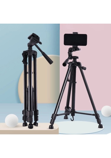 Buffer Telefon Ve Fotoğraf Makinası Takılabilen Bluetooth Kumandalı 146 Cm Tripod