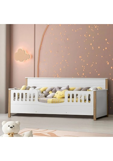 Aymini Milano Yavrusuz Bebek Odası Takımı Ahşap  -  Beyaz