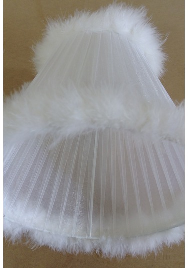 N-55 Beyaz Organze Yatak Odası Çocuk Ve Bebek Odası Avize Beyaz Beyaz