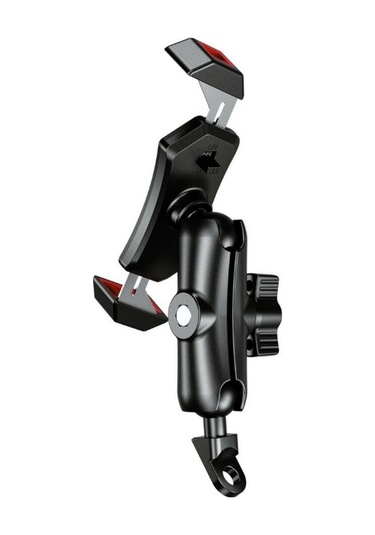 Nukrotech Mls-53 Mafsallı Ayna Bağlantılı Motosiklet Telefon Tutucu