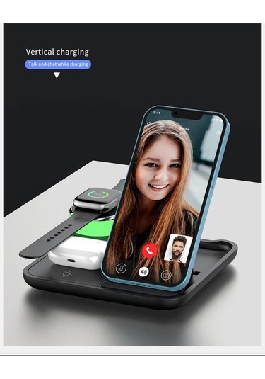 Wıreless Charger 4 In 1-siyah / 7069