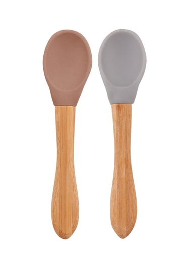Oioi Mama Kaşığı Woody Brown / Powder Grey Gri - Kahverengi