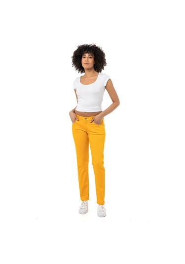 Cipo & Baxx Wd256b Slim Fit Normal Bel Bilek Boy Kadın Pantolon 001