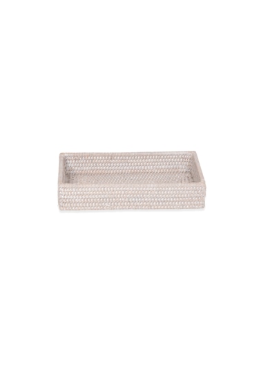 Basket Tepsi, Tezgah Üstü, 30xh6x16cm - Beyaz Beyaz