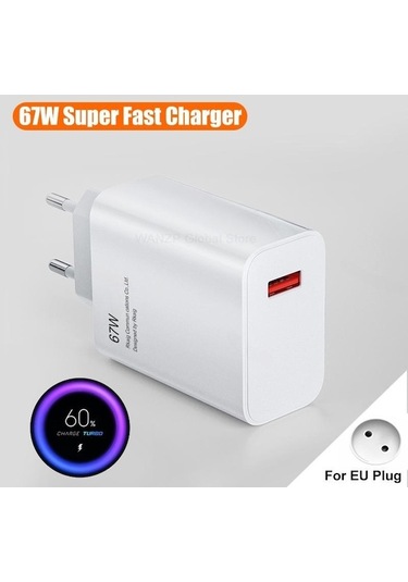 67w Android Hızlı Eu 67w Şarj Cihazı Eu 67w Charger