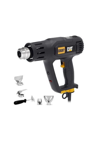 Cat DX87 2000 W Dijital Göstergeli Profesyonel Sıcak Hava Tabancası + 5 Aksesuar