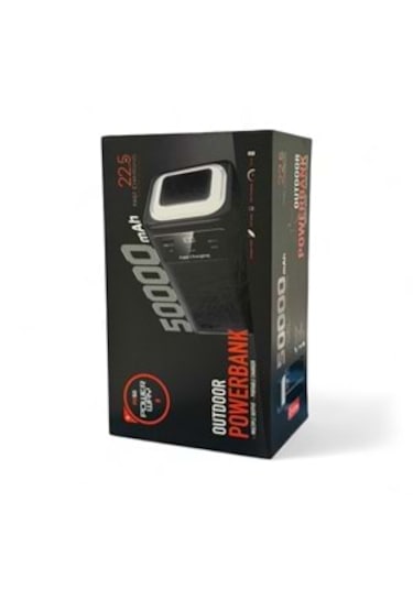 Powerway Pd50 50000 Mah Outdoor 22,5 Fast Chargıng Taşınabilir Şarj Cihazı Powerbank Siyah