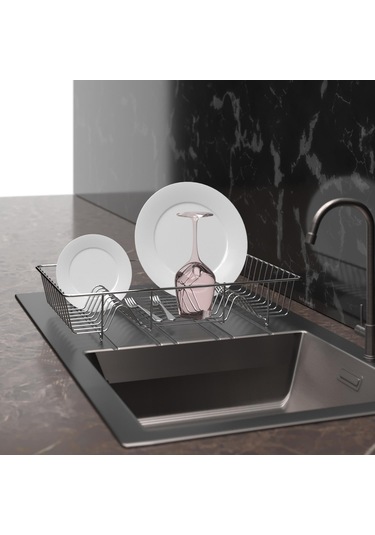 Teknotel Tek Katlı Bulaşıklık Tabaklık Krom Kb095 Çok Renkli