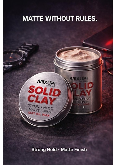 Solid Clay Güçlü Mat Dokulu Wax 100 Ml