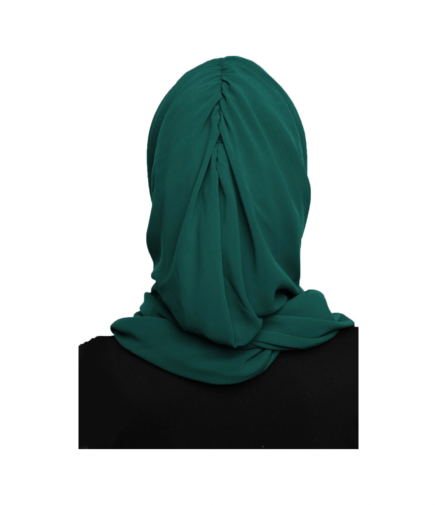 Şallı Takmatik Taşlı Yeşil Hazır Türban Tesettür Bone Namaz Örtüsü Hürrem