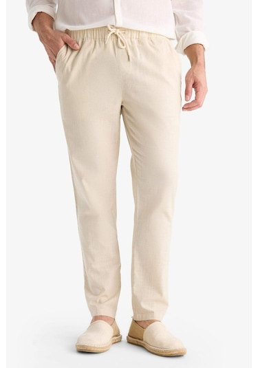 Defacto Jogger Fit Dar Paça Pamuklu Pantolon Z6475az25aubg766 Bej