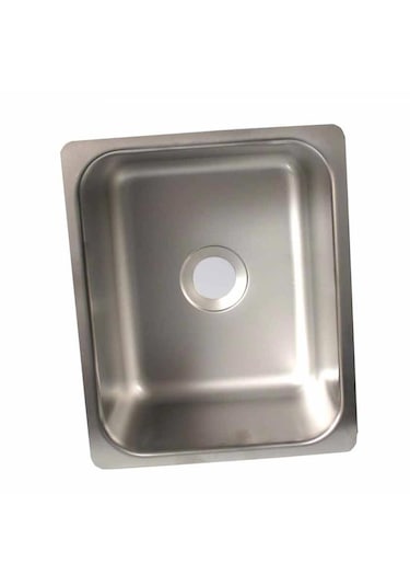 Dikdörtgen Evye. Paslanmaz Krom Lavabo. Tekne Karavan Evyesi 10cm