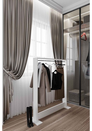 Decormet Salvitor Elbise Askısı Safir Meşe Safirmeşe