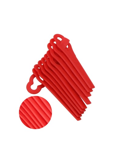 Lebihmurah 2836 Florabest Çim Düzeltici-120 İçin Plastik Bıçaklar-kırmızı