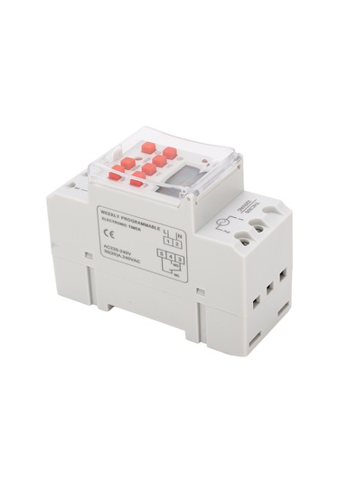 Vkemall 30a Programlanabilir Dijital Zaman Kontrolü Anahtarı - 1 Saniye En Küçük Zamanlama, 168 Saat Maksimum Süre, Lcd Ekranlı, Ac 220-240v, Dahili Pil