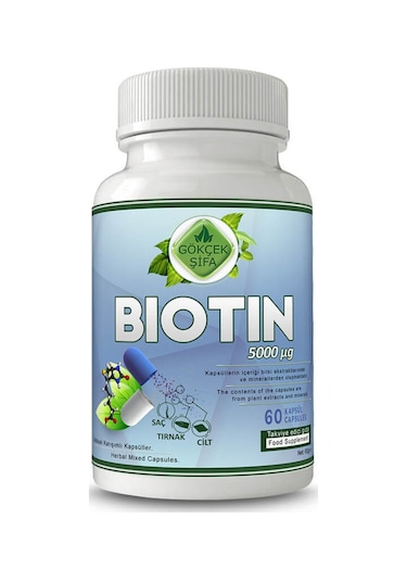 Gökçek Şifa Biotin B7 Vitamin 60 Kapsül