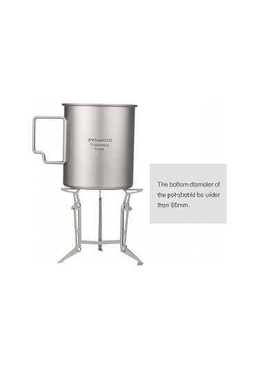 Neevoyu Titanium Outdoor Camping Stove With Adjustable Stand - Liquid/solid Fuel Compatible, Includes Fire Extinguishing Lid, Portable Hiking Cookware Çok Renkli