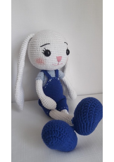 Amigurumi Mavi Tavşan Oyuncak