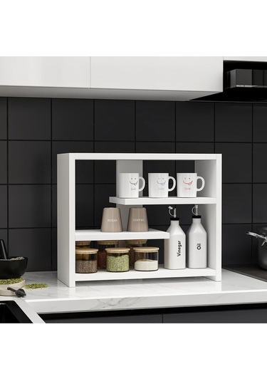 Gupse Raf Atlantik Çam - Beyaz Beyaz