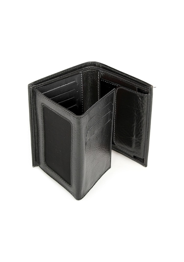 Bay Pablo V90 Siyah Hakiki Deri Erkek Cüzdan Siyah