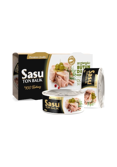 Sasu Zeytinyağlı Ton Balığı Bütün Dilim 2 x 160 G