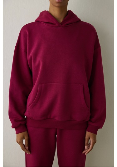 Penti Mor Kapüşonlu Oversize Sweatshirt