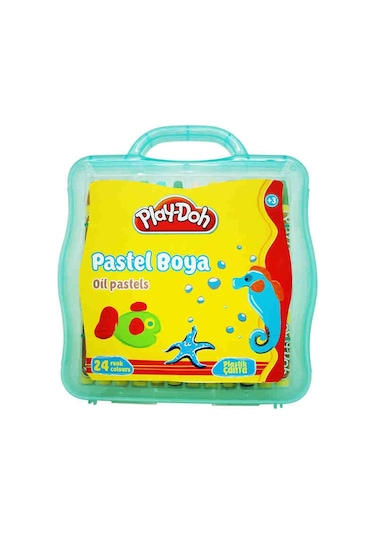 Play-Doh 24 Renk Plastik Çantalı Pastel Boya Pa011