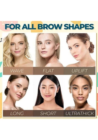 Suntek Kaş Pudrası Damga Şekillendirme Kiti, Kaş Şablonları