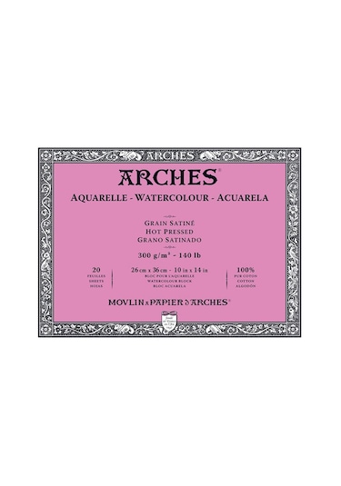 Arches Suluboya Blok Gs Hp 300G 26X36 Cm 20'Li
