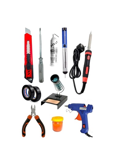 Pro Full Takım Kalem Havya 60w Lehim Makinesi Lehim Tel Pasta Stand