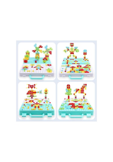 Birlik Oyuncak 3D Yaratıcı 340 Parça Matkaplı Tamir Seti URT014-0