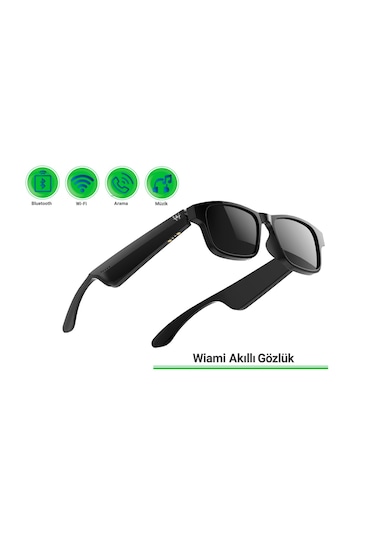 Wiami Akıllı Güneş Gözlüğü Siyah
