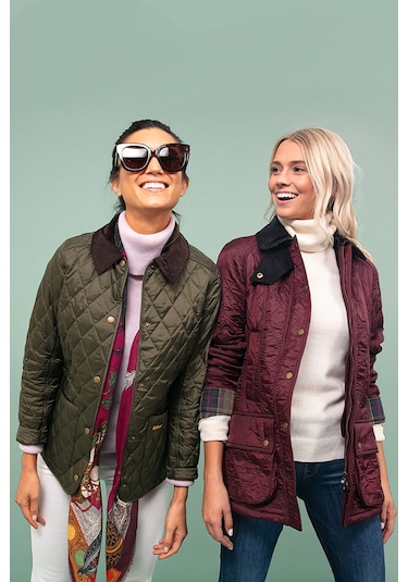 Barbour Annandale Kapitone Ceket Ol91 Olive Yeşil