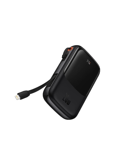 Baseus 20W 10000mAh İphone Lightning Şarj Kablolu Dijital Ekranlı Powerbank