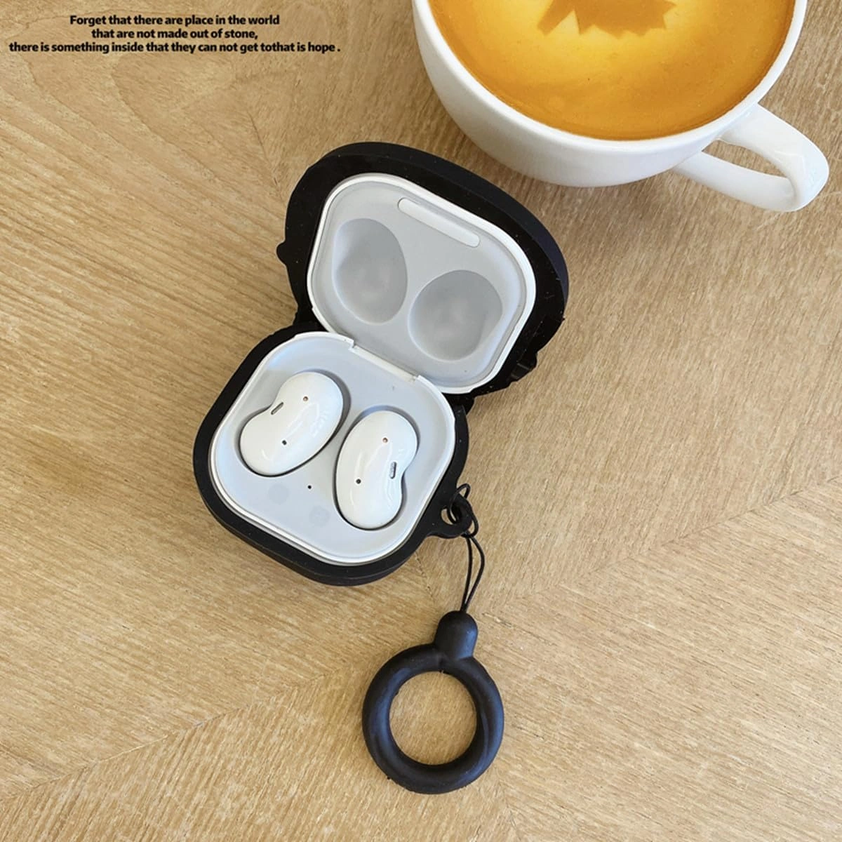 Samsung Galaxy Buds 2 Pro/live/pro/2/fe 2023 İçin Kancalı Sevimli Karikatür Şanslı Kedi Tasarımlı Silikon Kulaklık Kılıfı Diğer