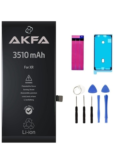 Akfa Apple Uyumlu iPhone  Xr Telefon Batarya- 3510 Mah Tamir Seti Model:djlmnrv6