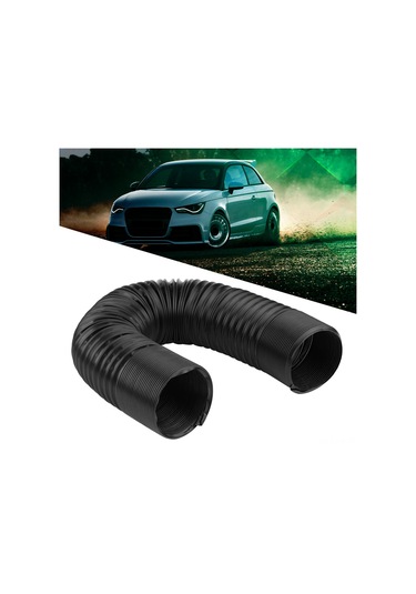 Xiyyadms Araç Motor Ve Fren Sistemi İçin Esnek Hava Girişi Borusu, 25-100cm Uzunluk, 76mm Çap, Isı Ve Suya Dayanıklı Plastik