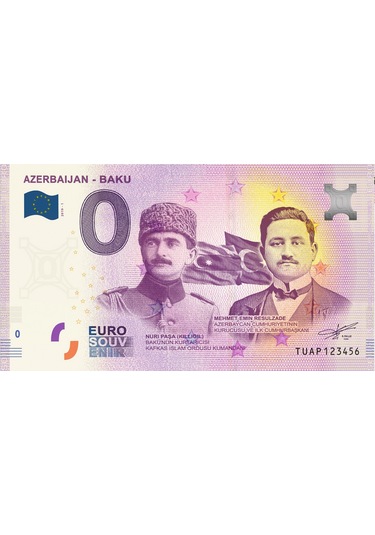 0 Euro Hatıra Parası - Azerbaycan - 2019