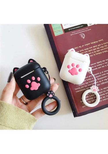 Iphone 1/2. Nesil Uyumlu Koruyucu Bluetooth Kulaklık Kılıfı Figürlü Pat Airpods 1/2. Nesil