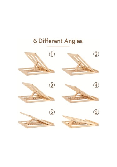 Willowhaven Ahşap Renk Katlanır A Tipi Dizüstü Bilgisayar Standı Soğutucu Sistem Ergonomik
