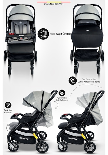 Baby Home 900 X3 Çift Yönlü Bebek Arabası