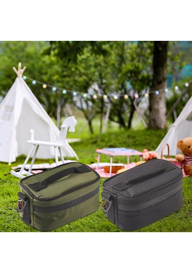 Açık Hava Kamp Yalıtımlı Öğle Yemeği Çantası Taşınabilir Soğutucu Çanta Gıda Teslimat Çantası Erkekler Kadınlar İçin Yeniden Kullanılabilir Yumuşak Soğutucu Çanta